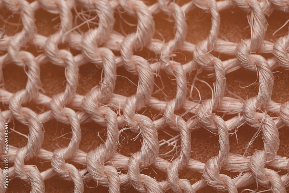 Closeup view of washcloth as background