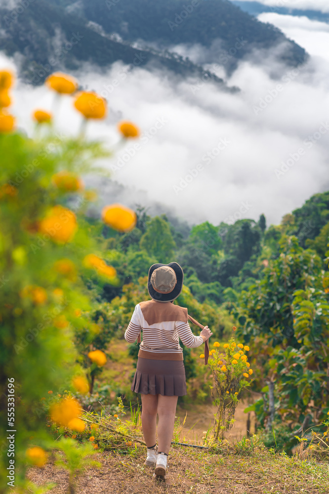 Thai traveler woman