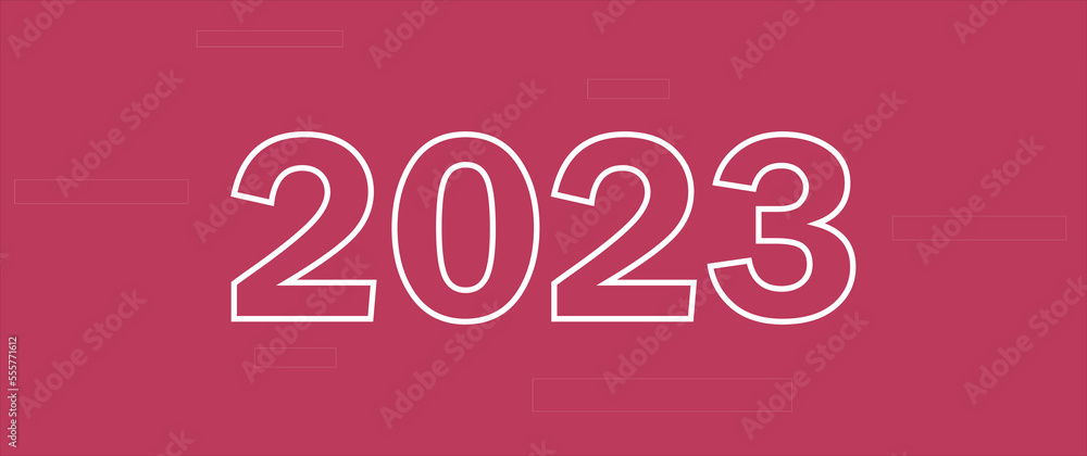 Figure 2023 on viva magenta background