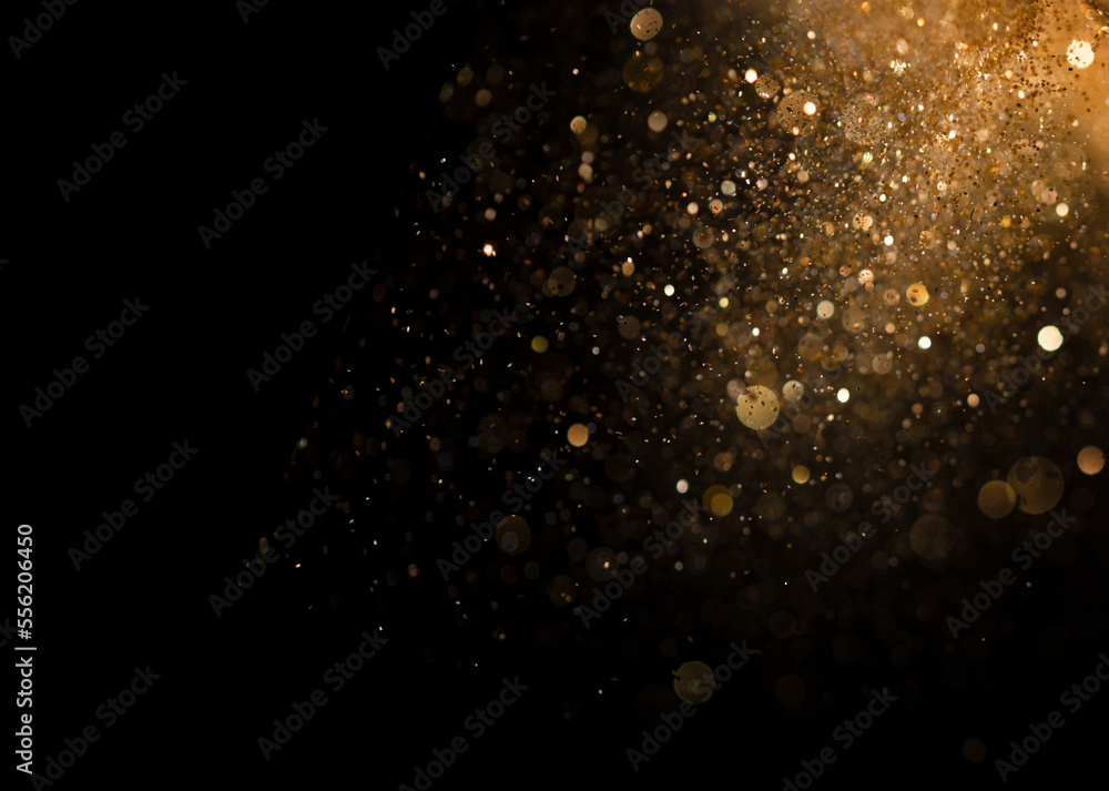 Bokeh Abstract Background with Glitter Lights. Blurred Soft vintage coloredBokeh Abstract Background