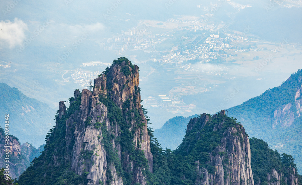 安徽省黄山风景区自然风光