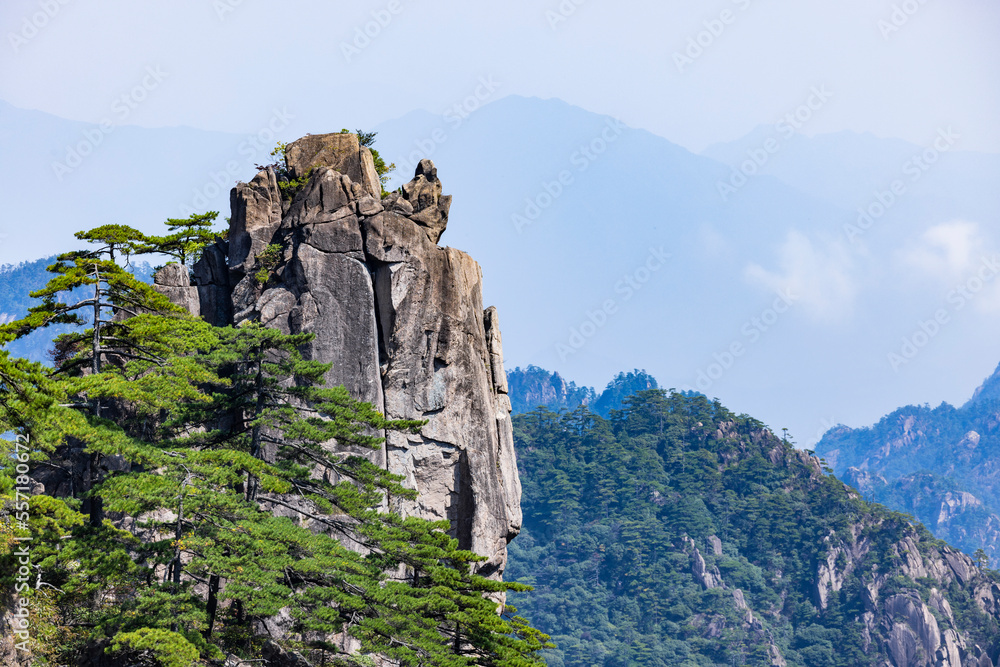 安徽省黄山风景区自然风光