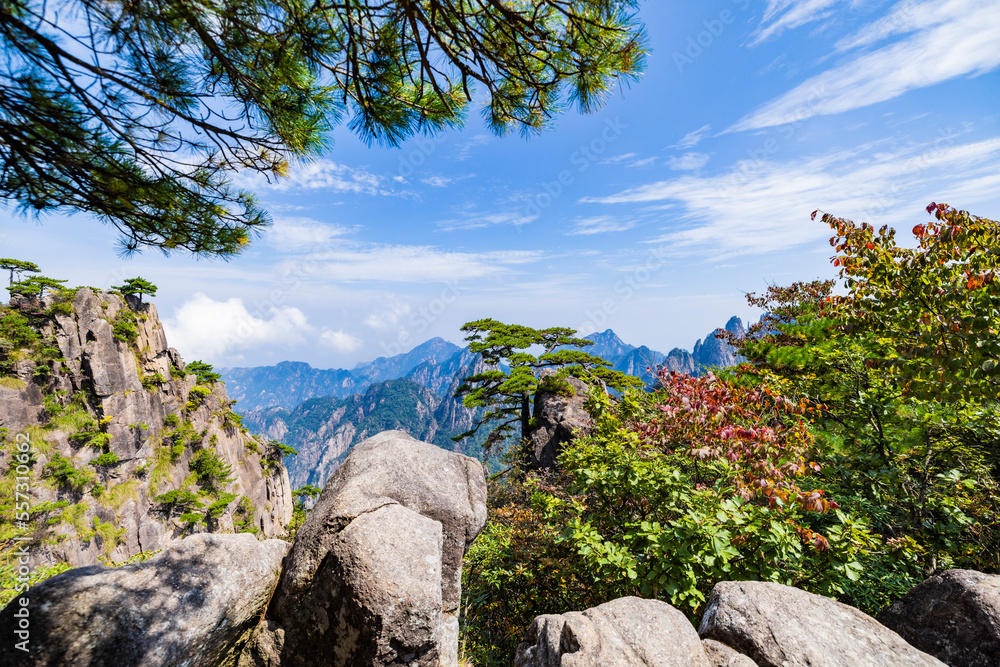 安徽省黄山风景区自然风光