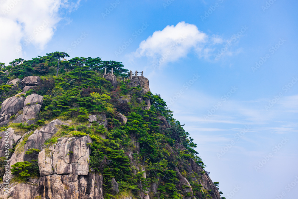 Natural scenery of Huangshan Scenic Area in Anhui Province