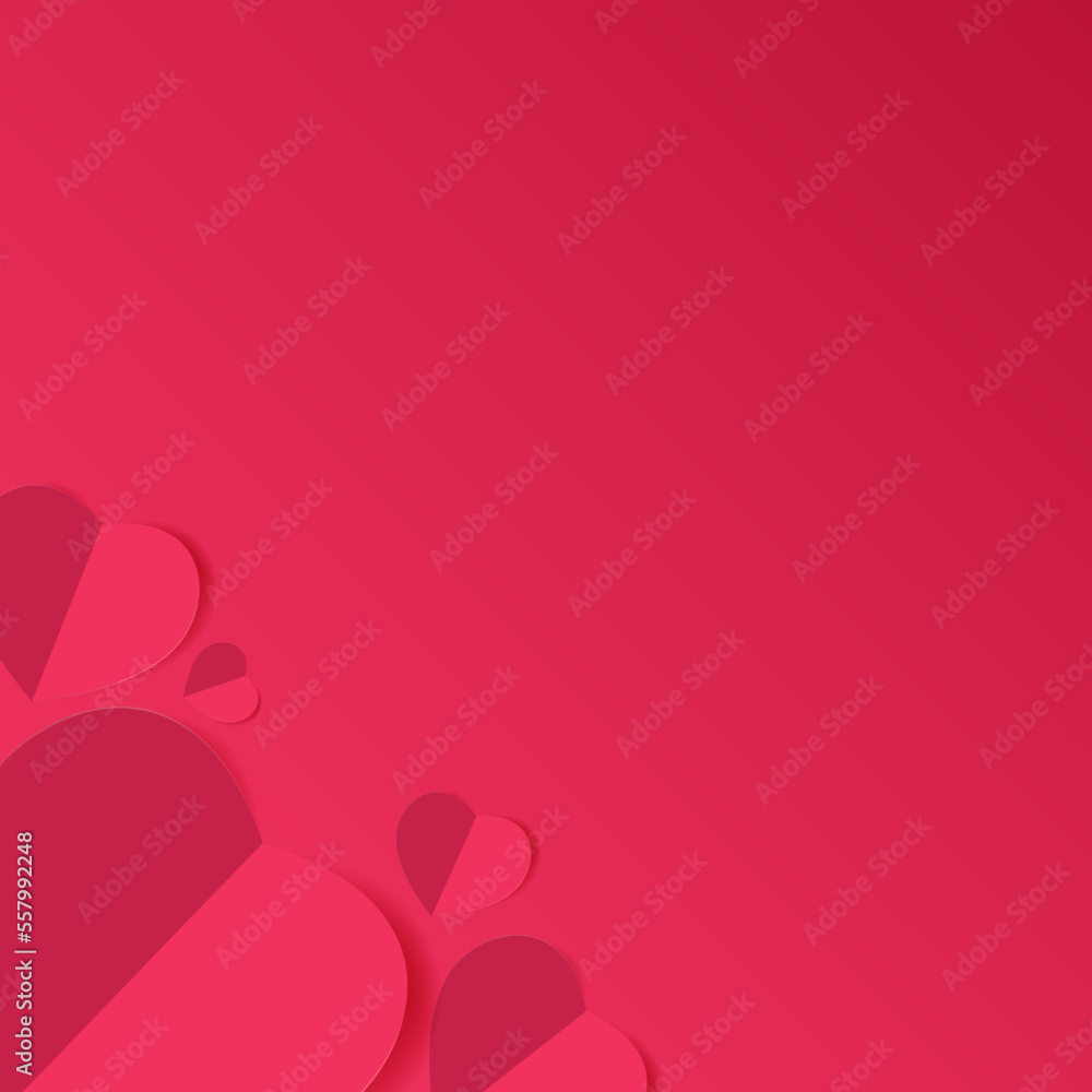 Pink Valentine s Day Love Background. Vector Illustration. EPS10