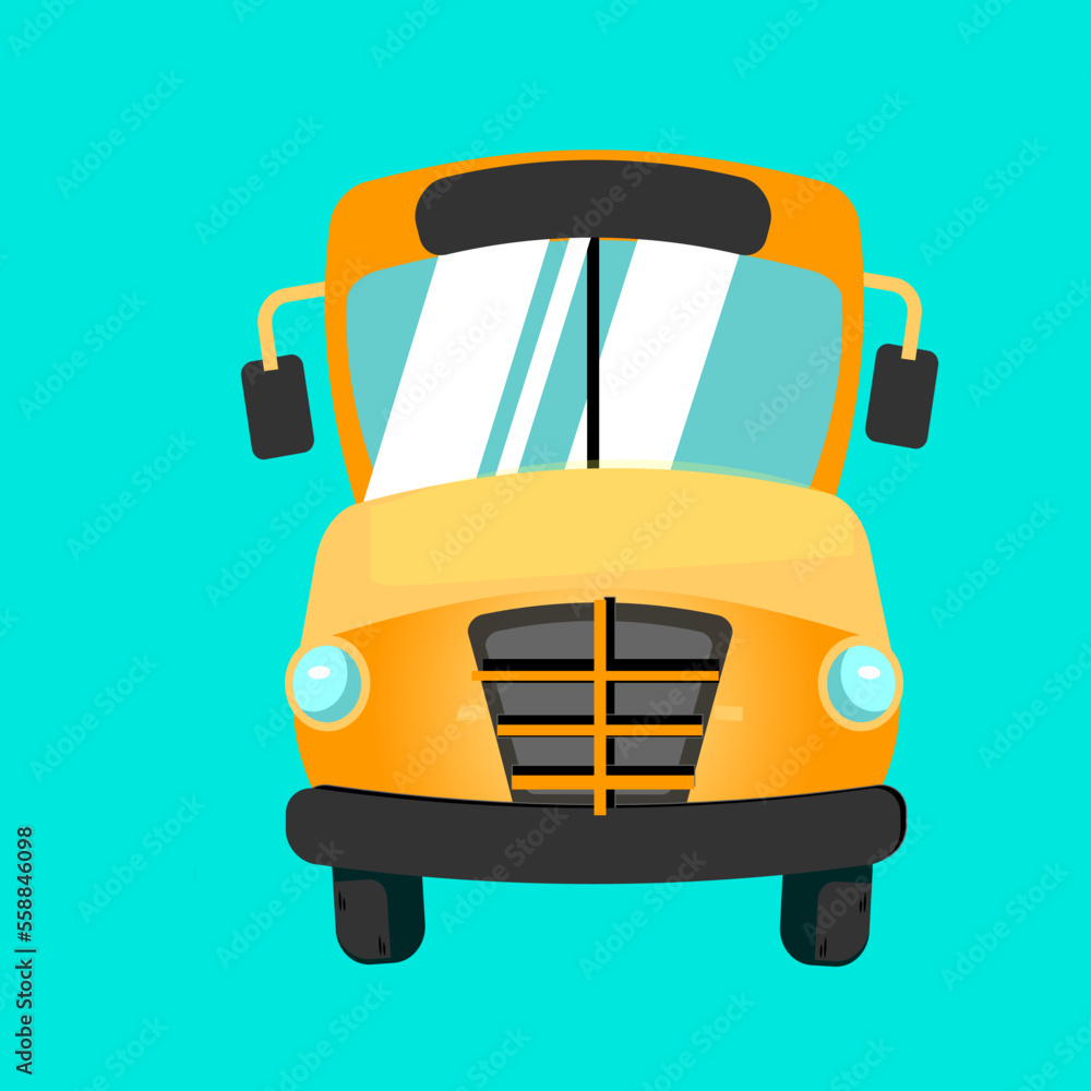 illustration of a yellow car