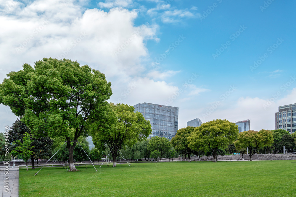 中国苏州现代城市建筑景观