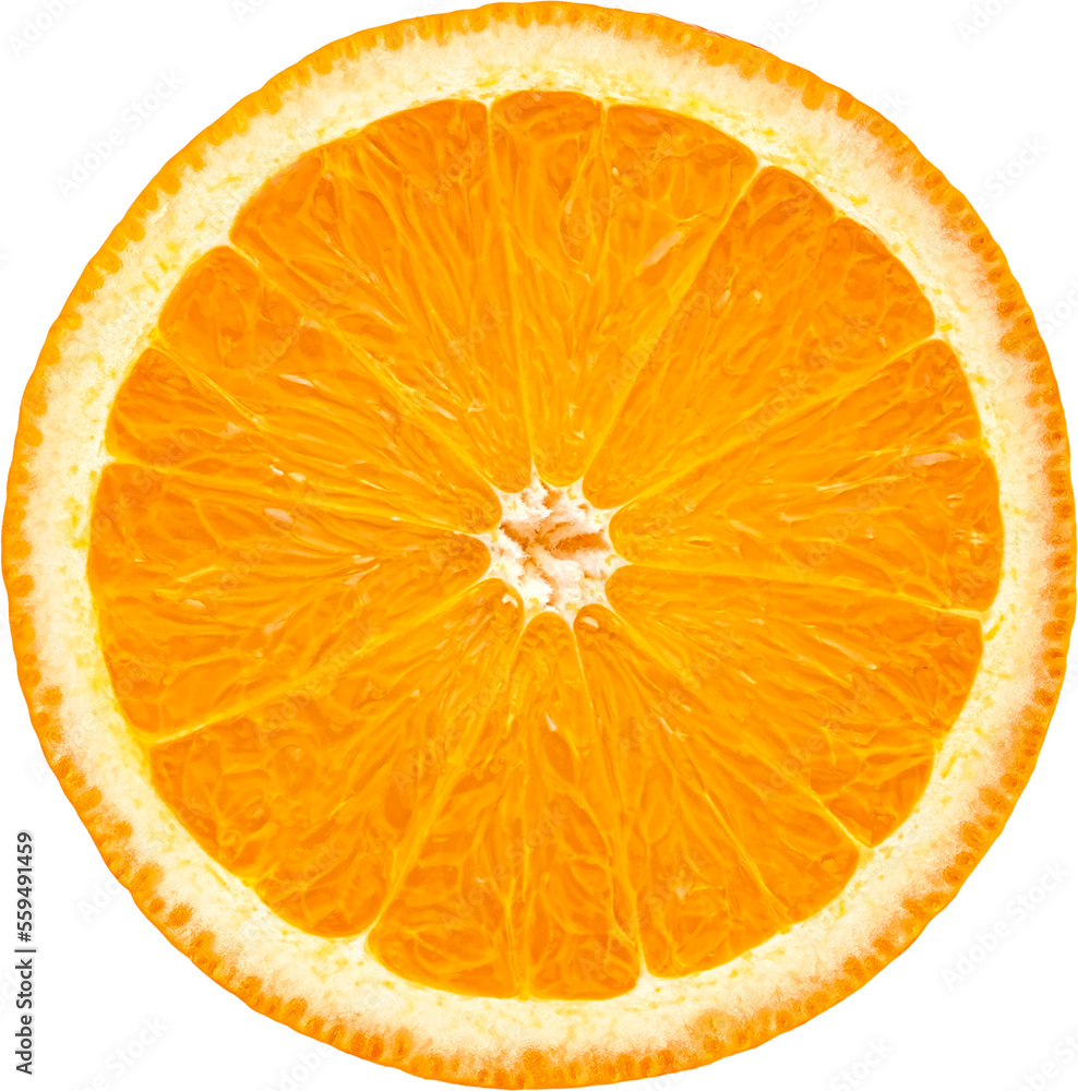 Orange slice isolated