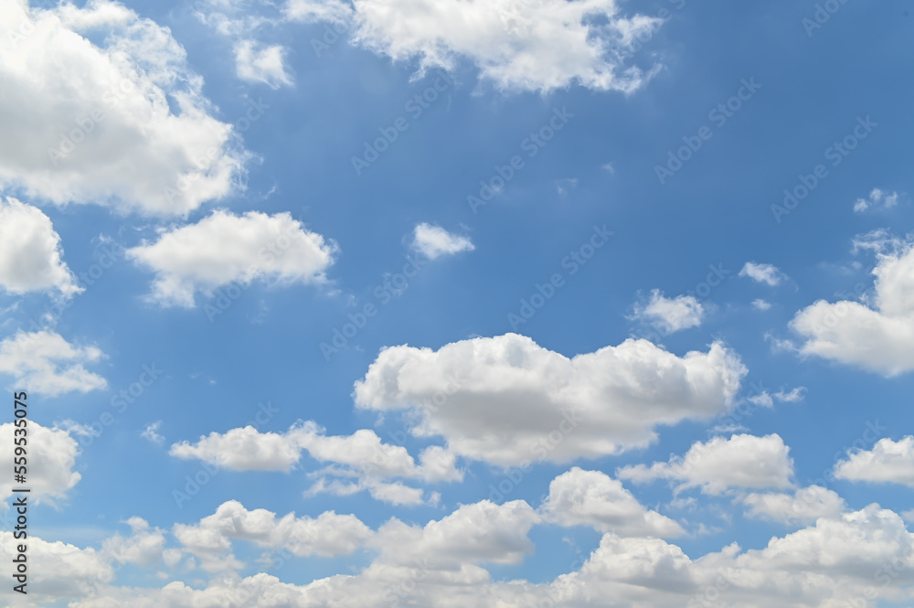 Sky blue background. Sky cloud clear