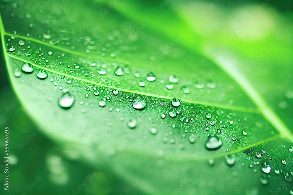 Green leaf background close up view. Nature foliage abstract of leave texture for showing concept of