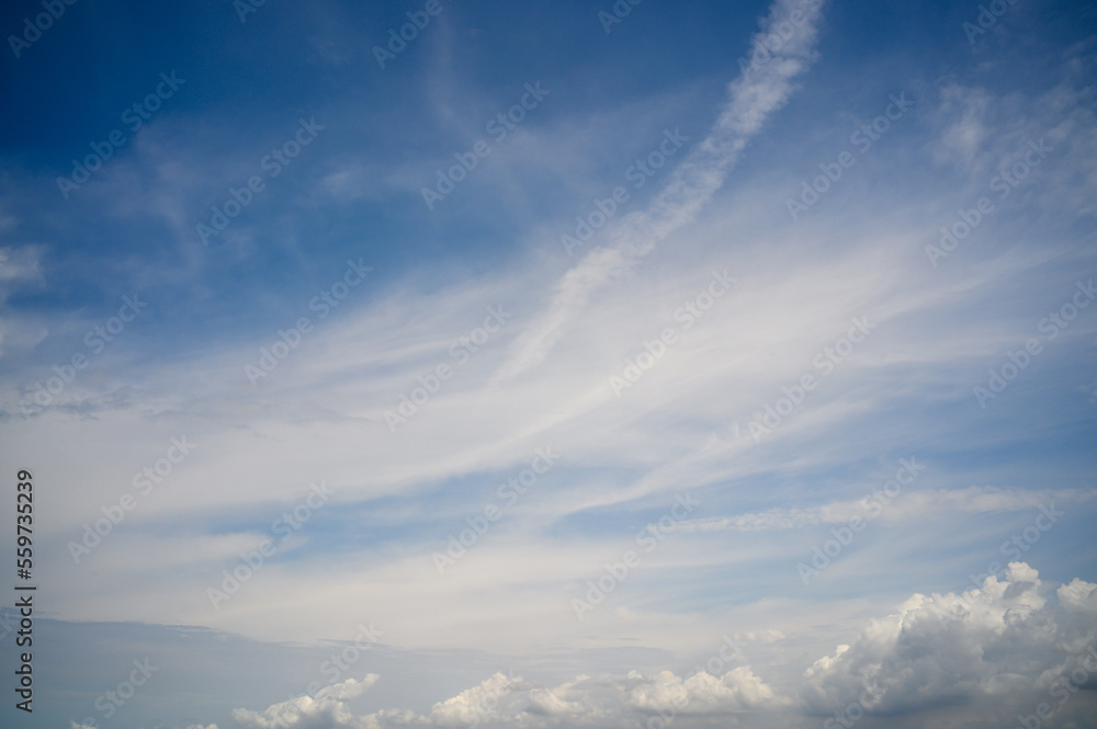 Sky blue background. Sky cloud clear