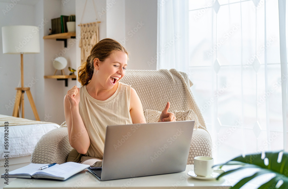 woman working on a laptop