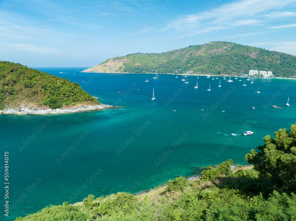 海滨海洋背景，美丽的自然令人惊叹的海滨景色背景