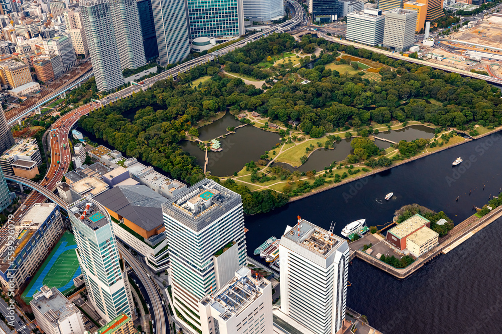 日本东京都港区鸟瞰图