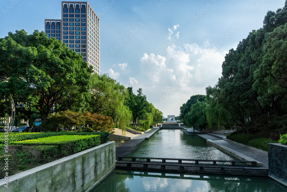 中国苏州现代城市建筑景观