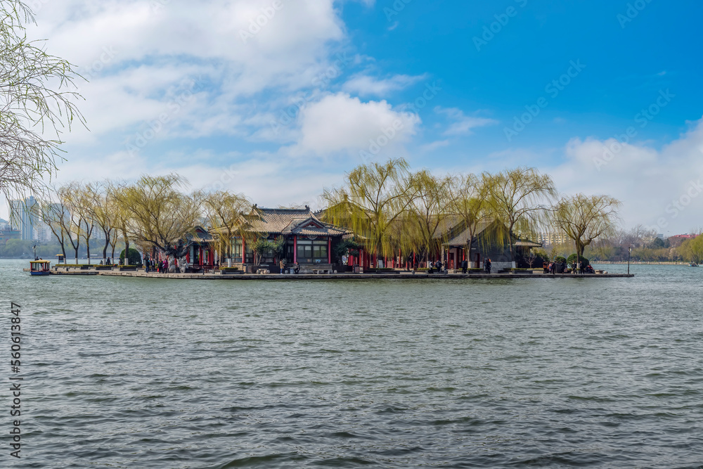 济南中国园林景观街景