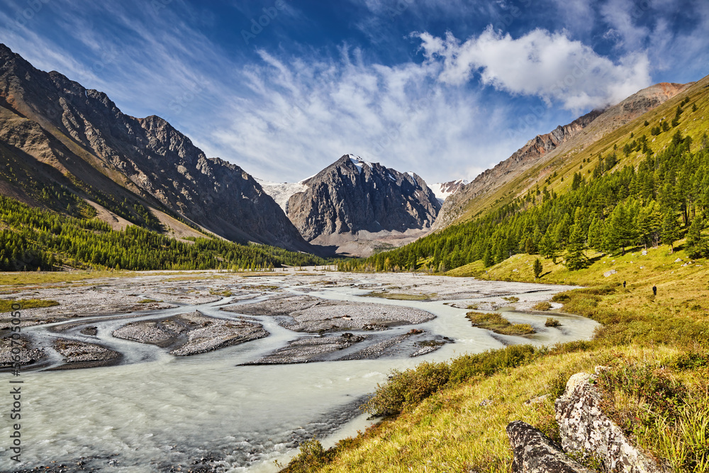 阿克特鲁山谷的山地景观