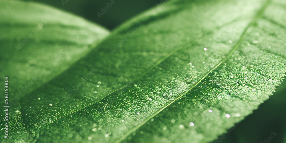 Green leaf background close up view. Nature foliage abstract of leave texture for showing concept of