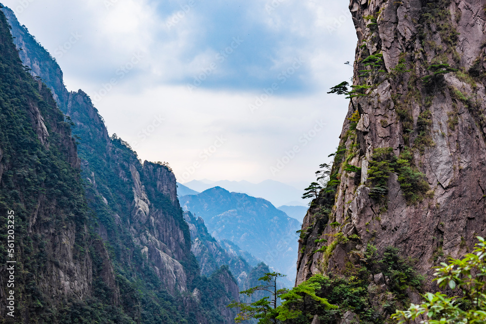 安徽省黄山风景区自然风光