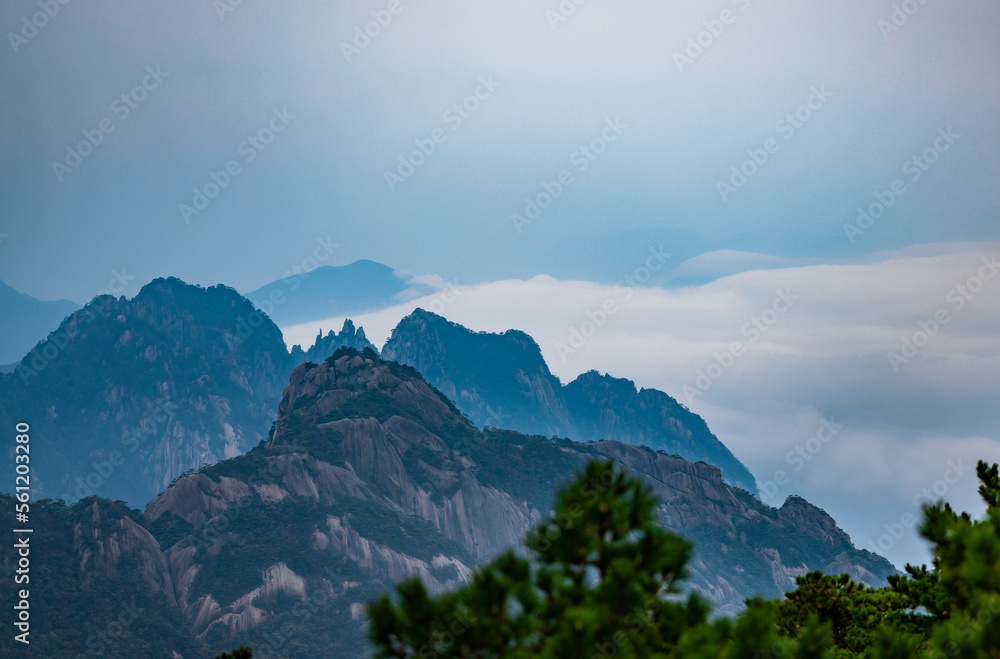 安徽省黄山风景区自然风光