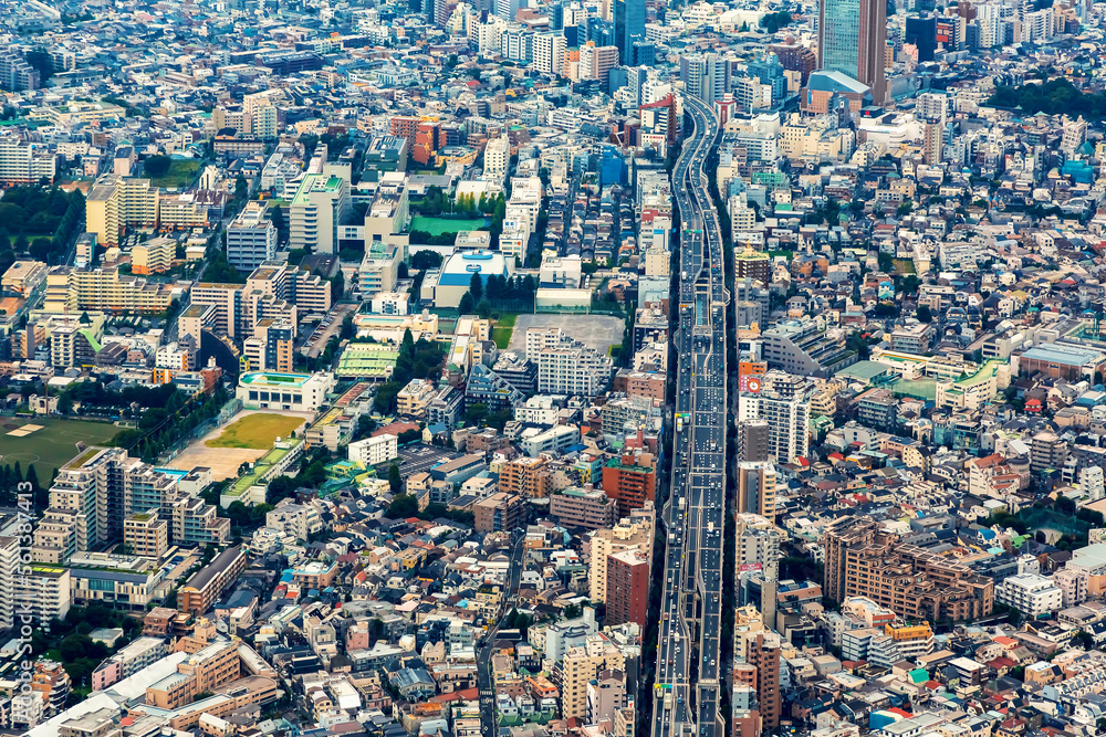 日本东京都港区鸟瞰图