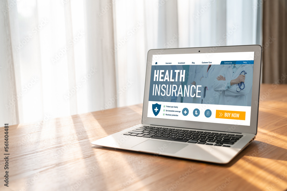 Health insurance web site modish registration system for easy form filling