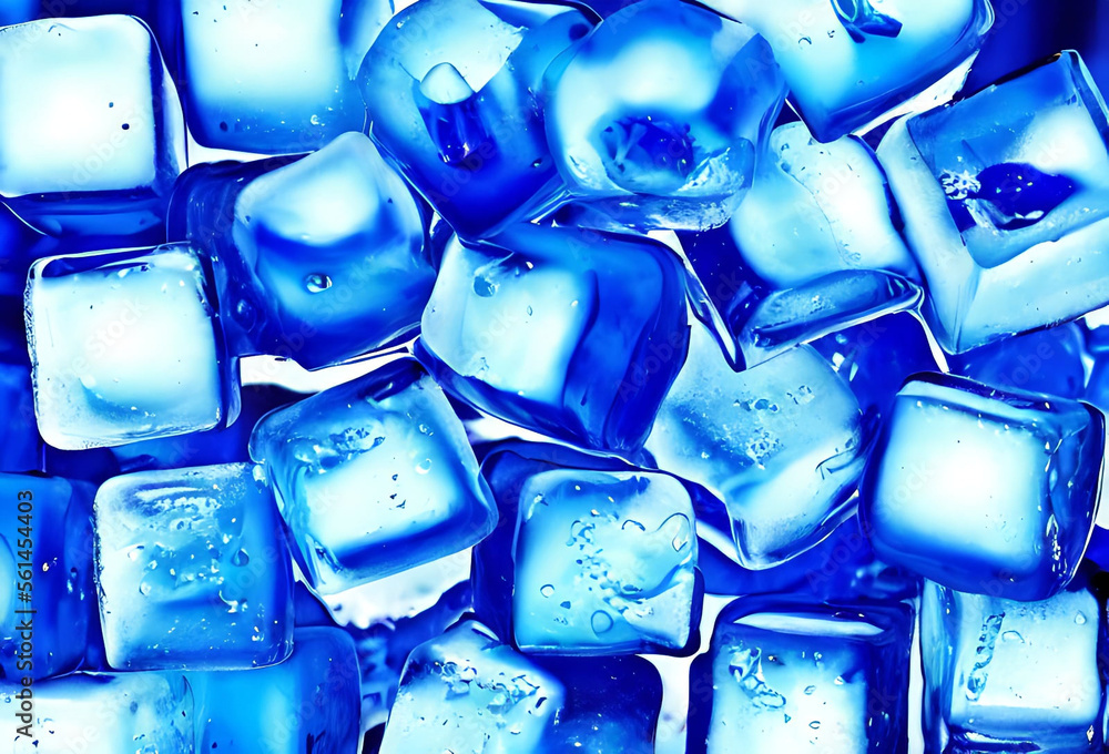 Ice cube. Stack of ice cubes. fresh cool ice cube background.