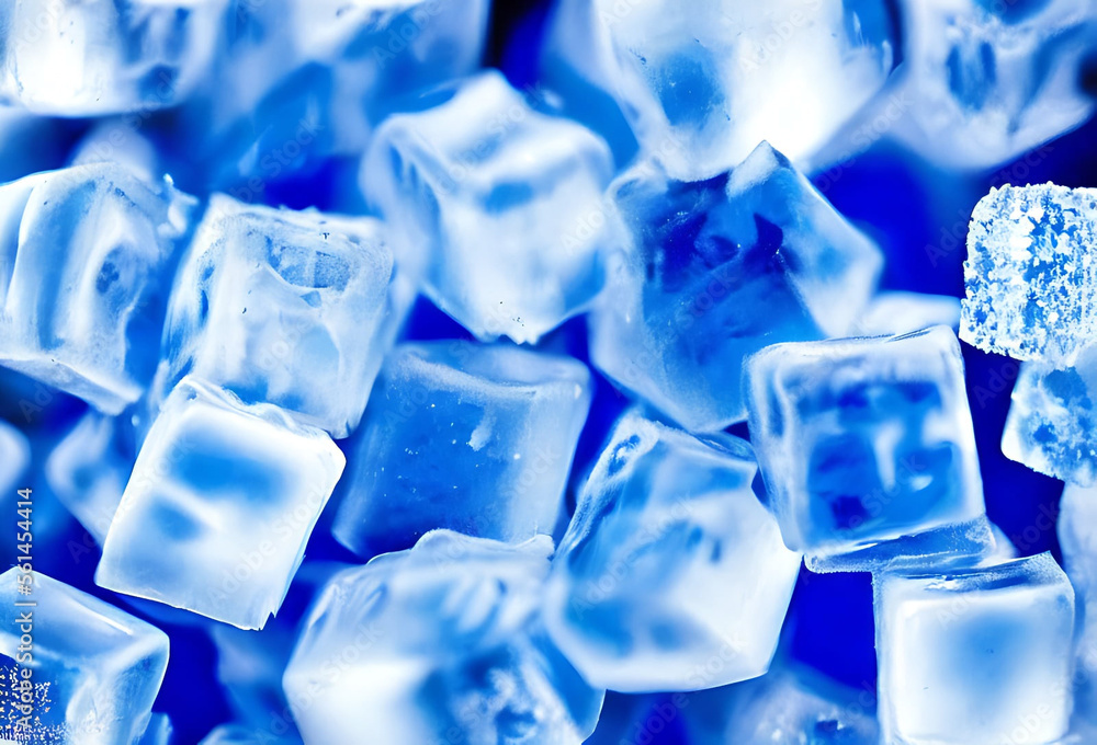 Ice cube. Stack of ice cubes. fresh cool ice cube background.