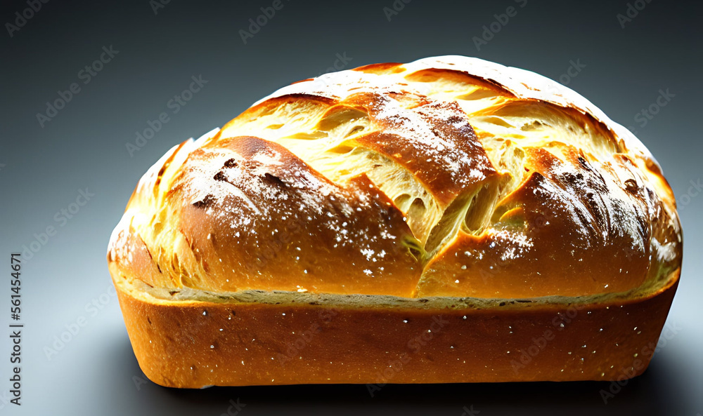 Oven - traditional fresh hot cooked bread. Bread close shooting.