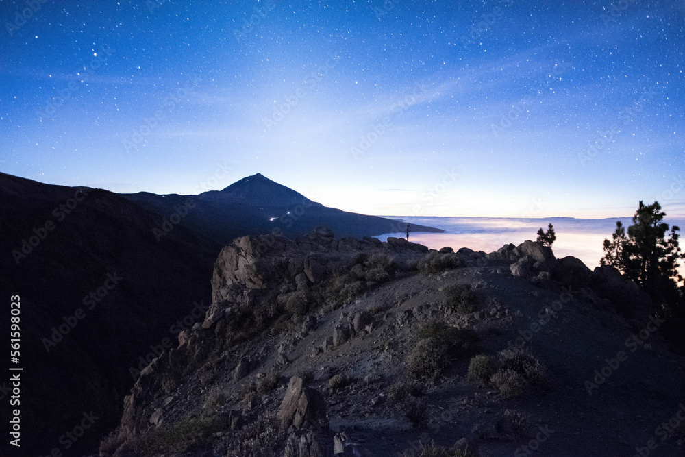 Increíble noche en el Parque Nacional del Teide, Tenerife