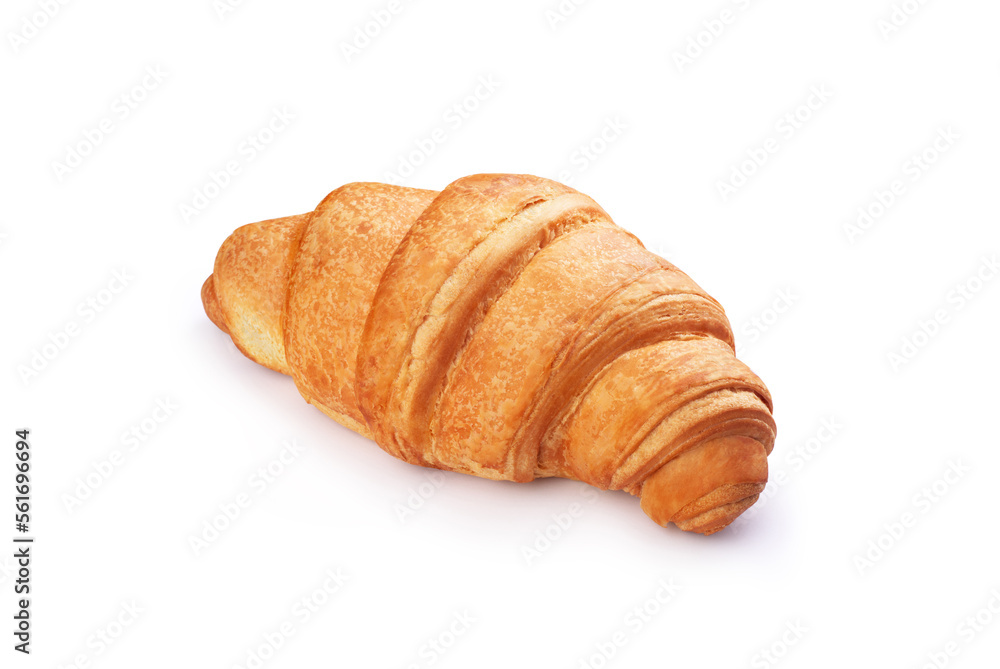 Beautiful croissant on a white background