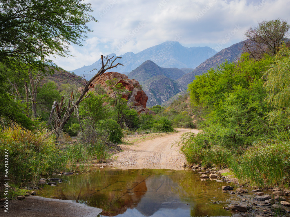 The gravel road through Baviaanskloof Nature Reserve. Eastern Cape. South Africa