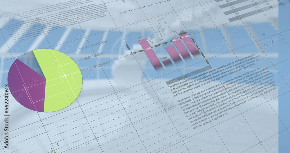 Composition of statistics over financial data processing