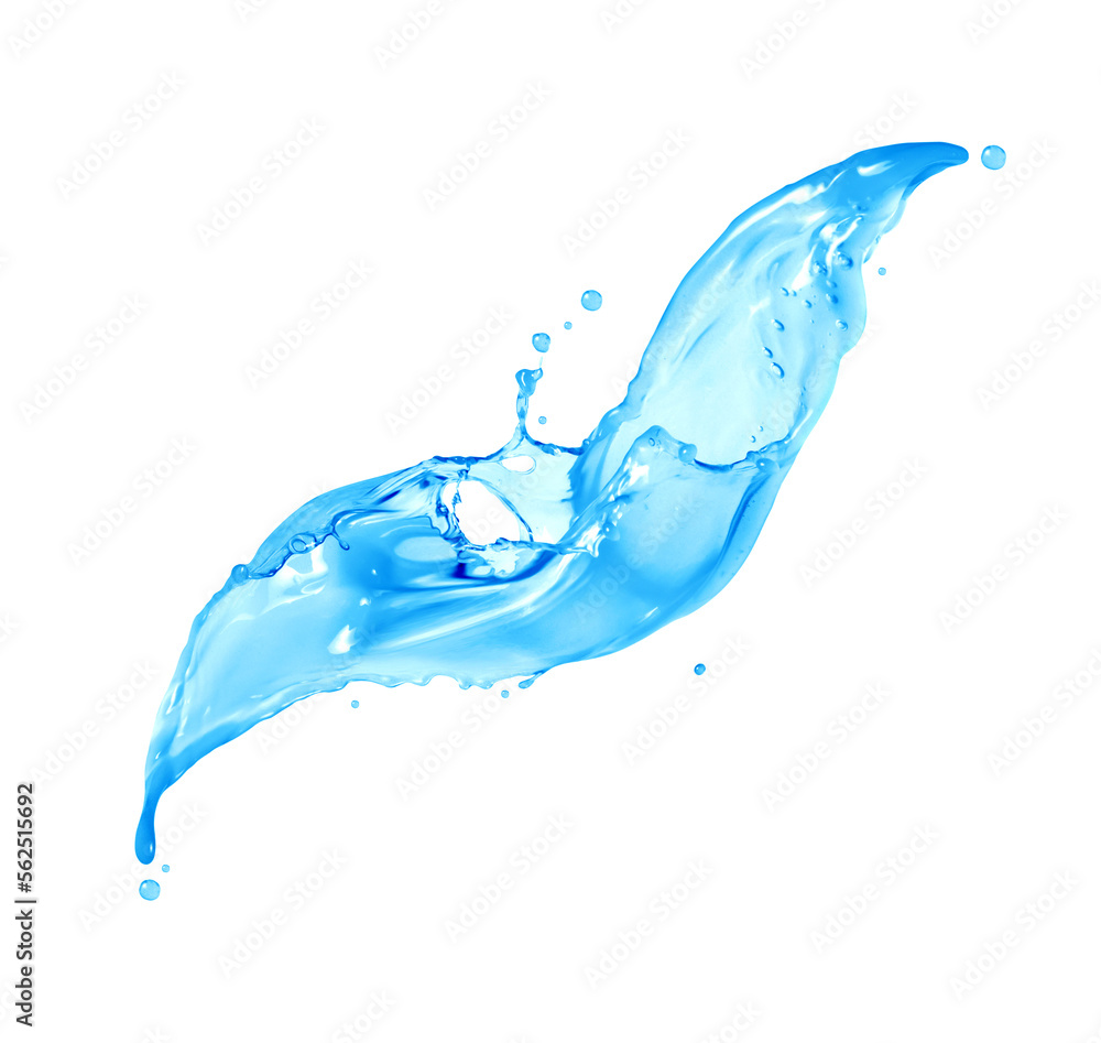 Splash of thick liquid isolated on white background