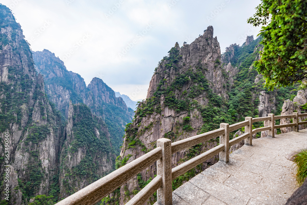 黄山自然风景区山道