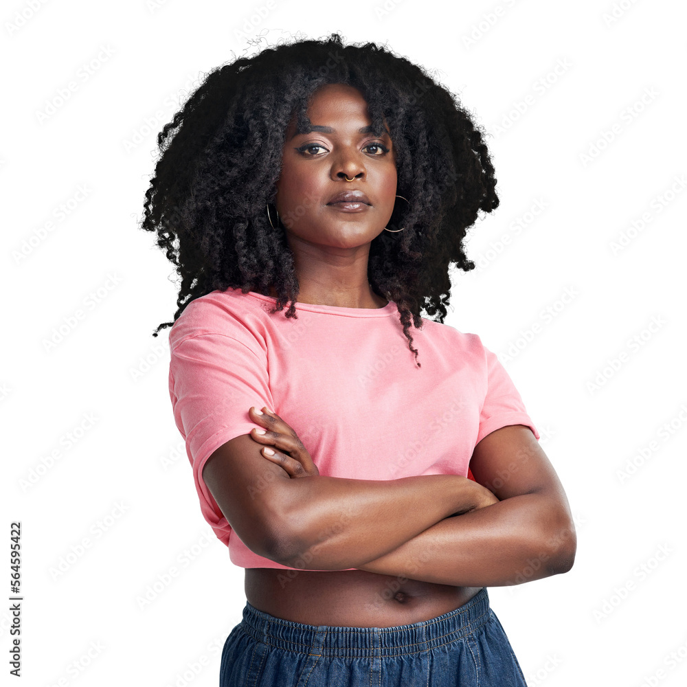 An attractive young woman posing isolated on a PNG background.