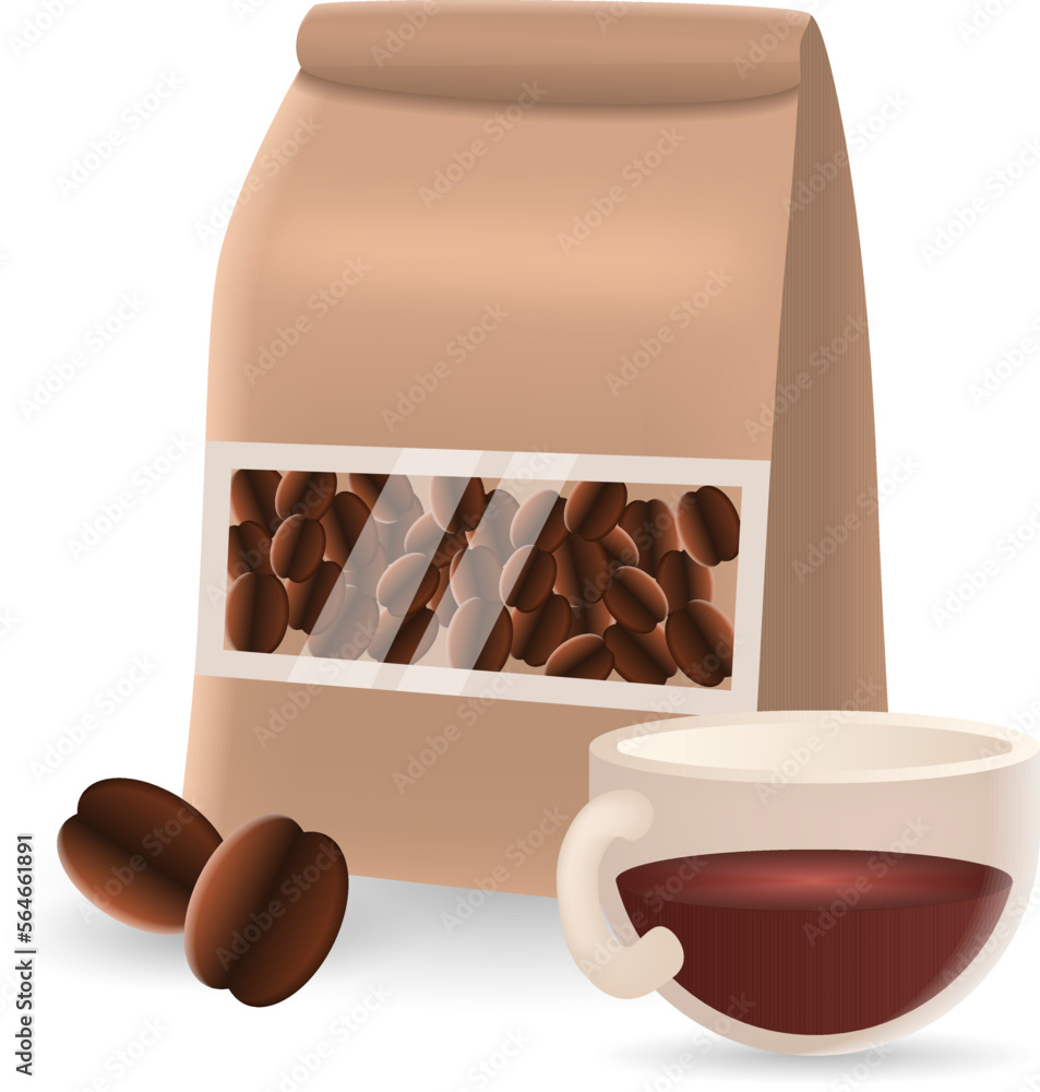 Coffee icon. 3d illustration from food market collection. Creative Coffee 3d icon for web design, te