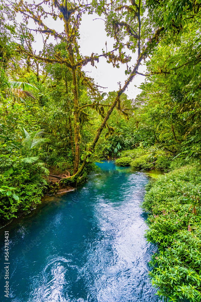 Water at the junction of Rio Buenavista and Quebrada Agriawhere its tributaries come together and th