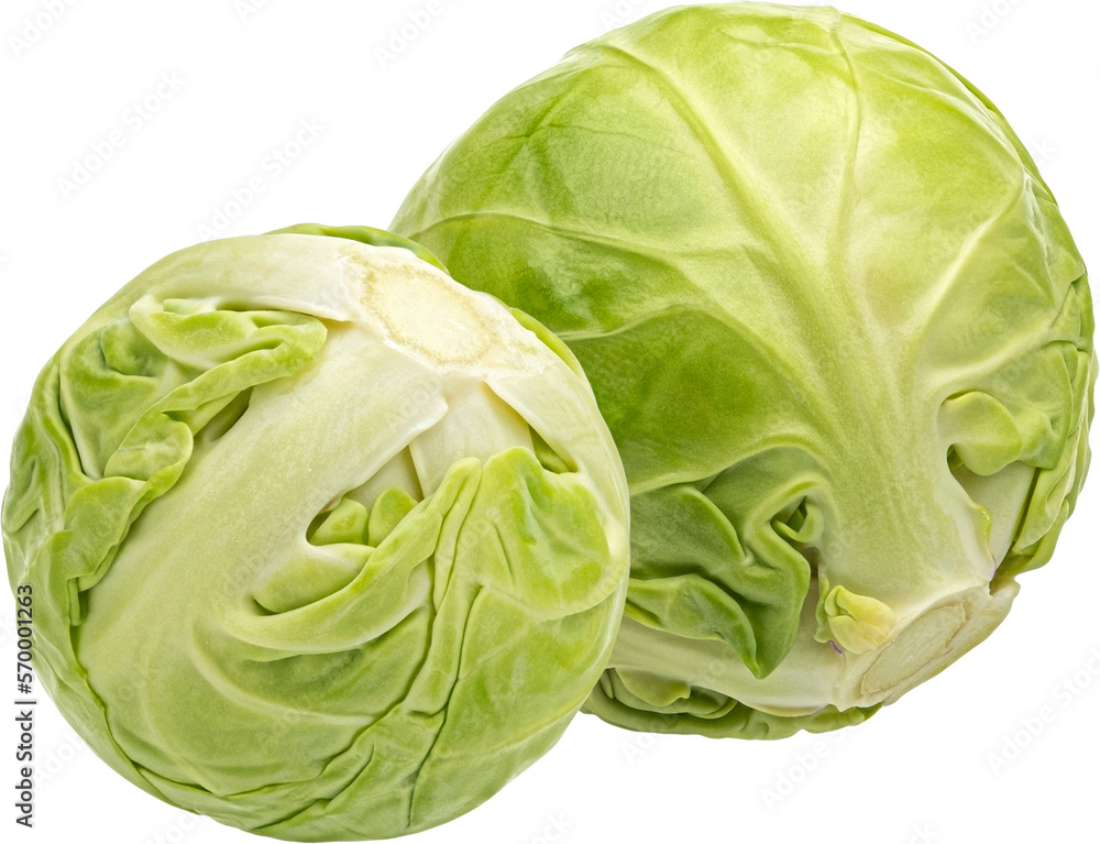 Brussels sprouts isolated