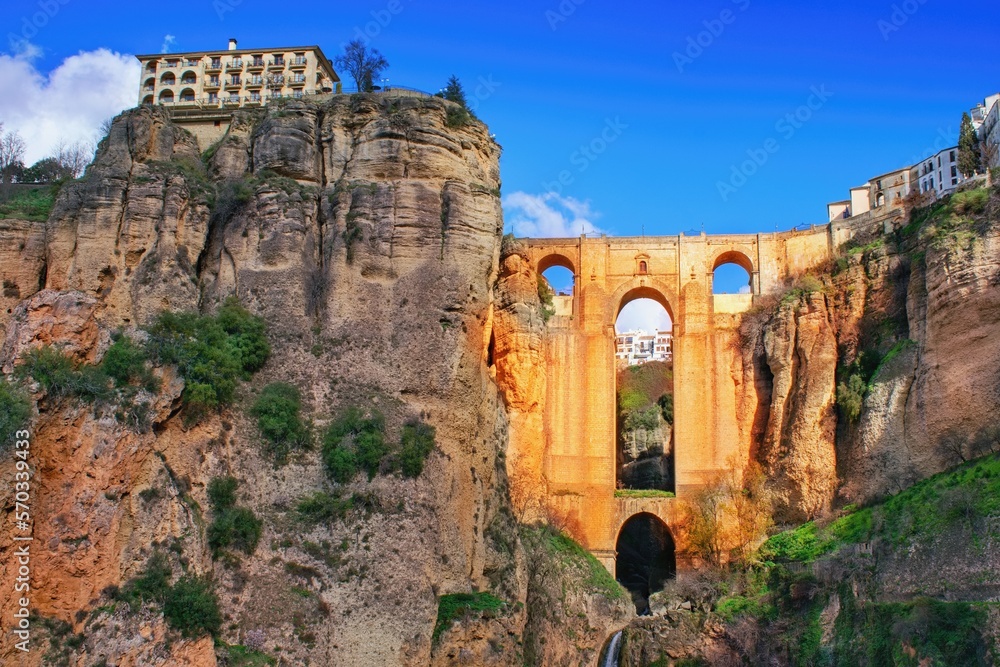 Ronda, Andalusia, Spain - famous historical city with bridge Puente Nuevo