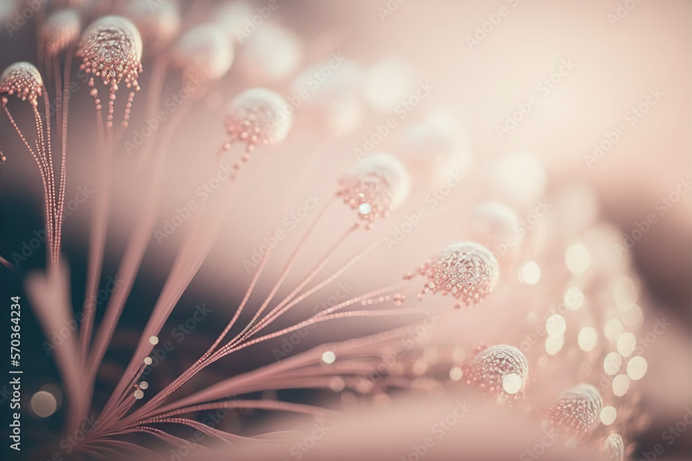 Abstract macrophotography of flower close up view . Soft pastel pink abstract background . Sublime G