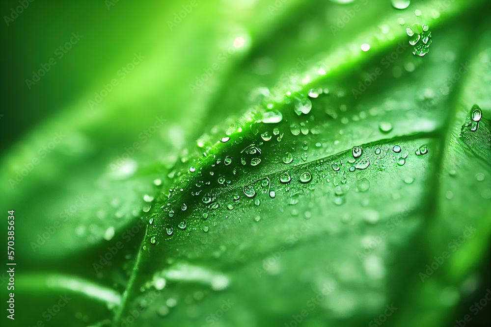 Green leaf background close up view. Nature foliage abstract of leave texture for showing concept of