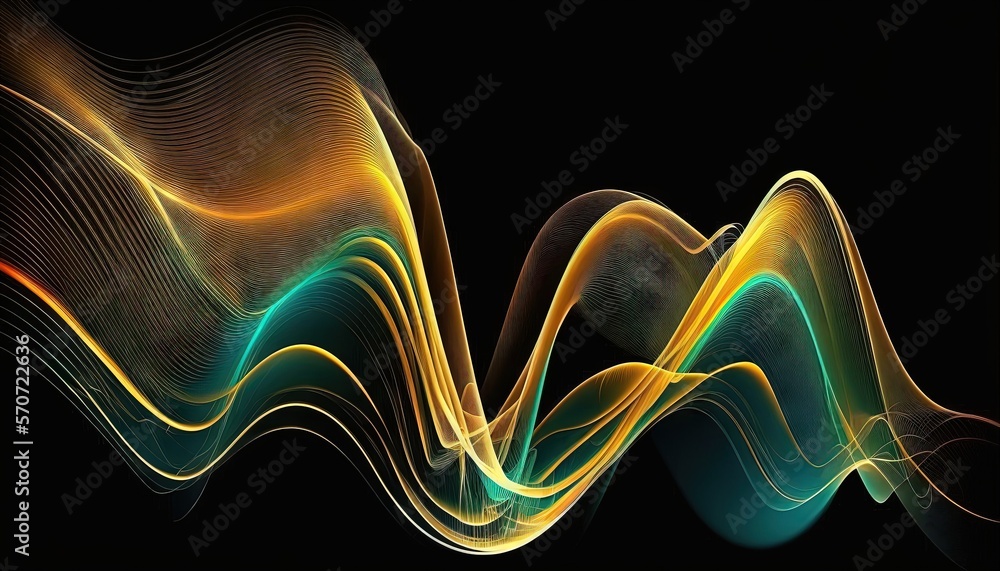  an abstract image of a wave of light on a black background with a black background and a black back