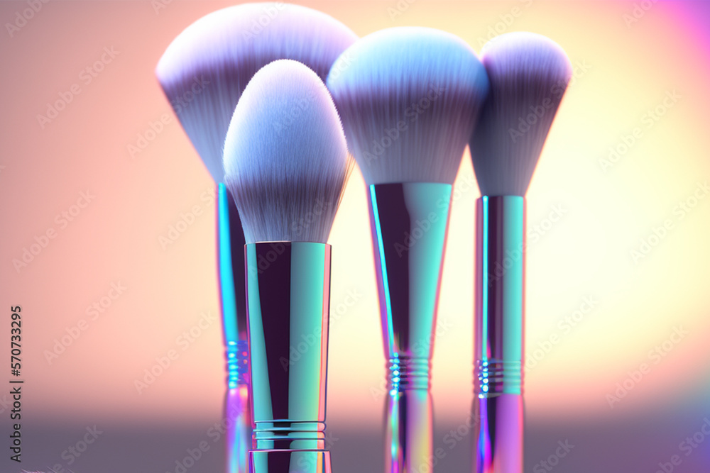 Holographic makeup brushes, Generative AI