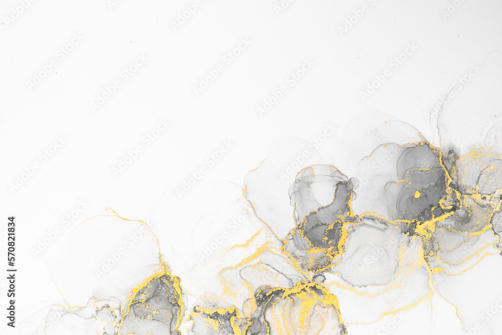 Marble ink abstract art from meticulous original painting abstract background . Painting was painted