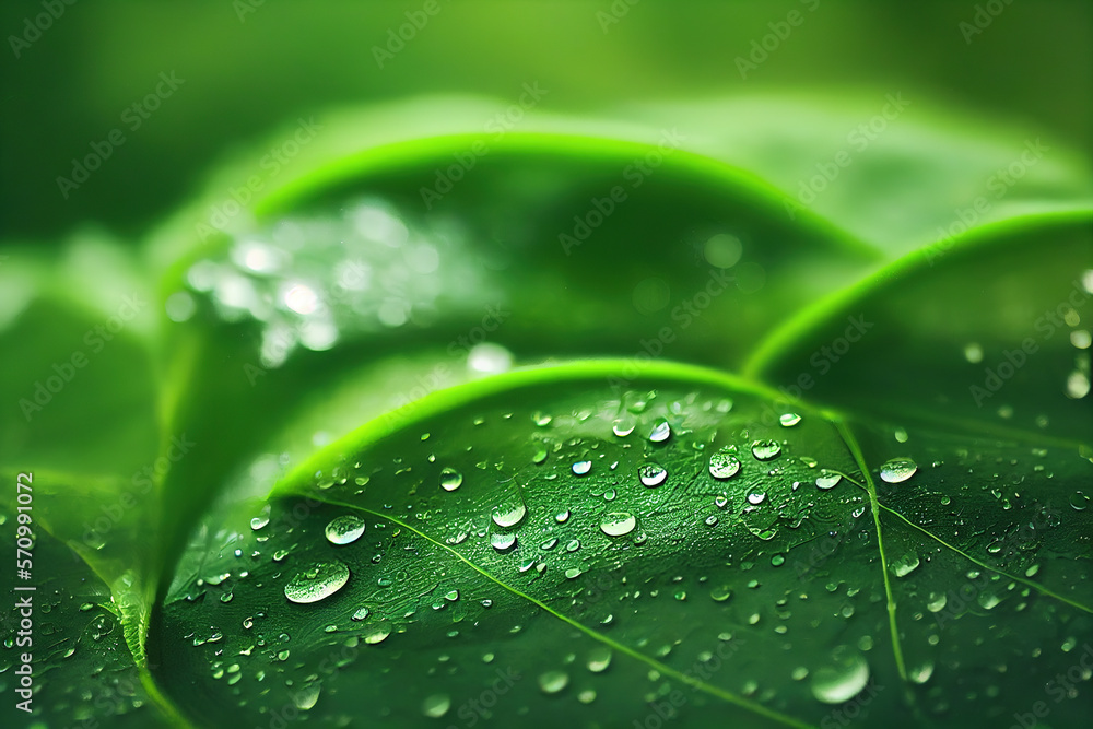 Green leaf background close up view. Nature foliage abstract of leave texture for showing concept of