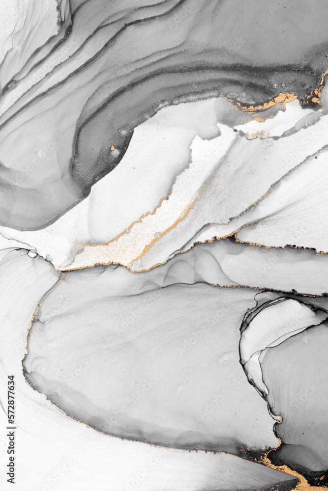 Marble ink abstract art from meticulous original painting abstract background . Painting was painted