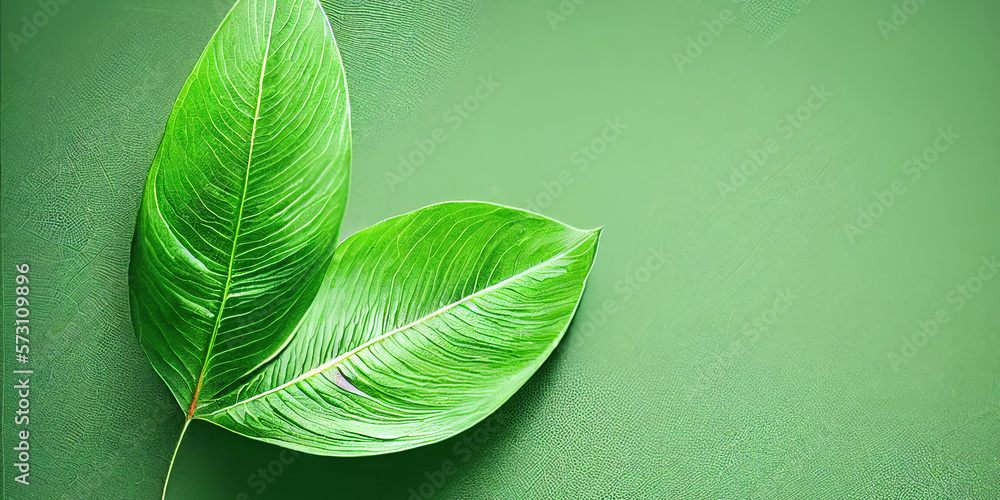 Green leaf background close up view. Nature foliage abstract of leave texture for showing concept of