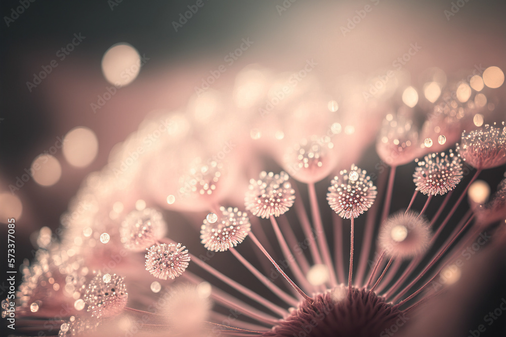 Abstract macrophotography of flower close up view . Soft pastel pink abstract background . Sublime G