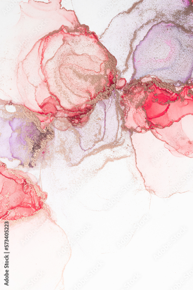 Marble ink abstract art from meticulous original painting abstract background . Painting was painted